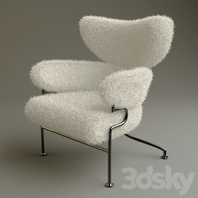 Fluffy Chair 3ds Max - thumbnail 1