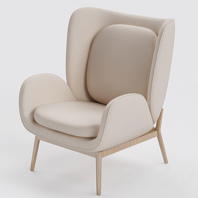 Fogia Enclose Lounge Chair by Norm Architects 3ds Max - thumbnail 1