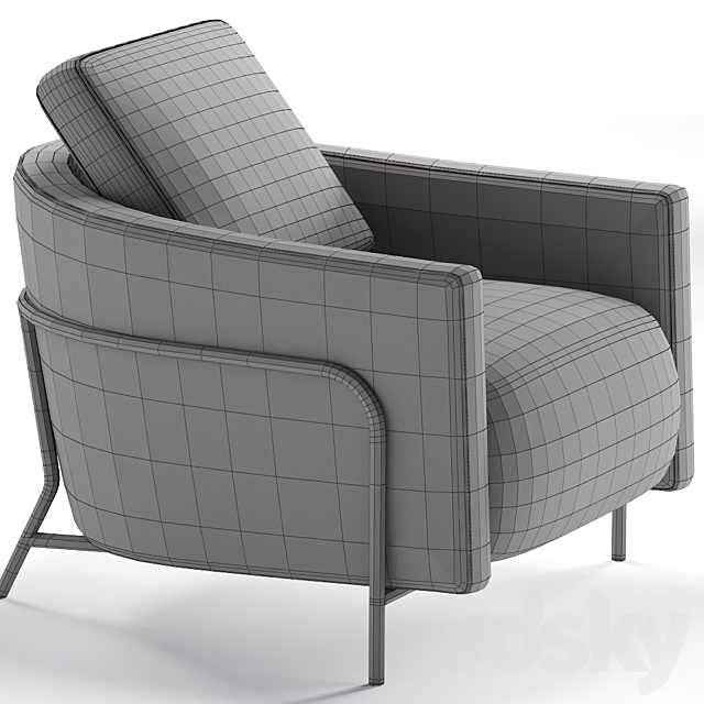 Formitalia GIULIA Armchair 3DSMax File - thumbnail 3