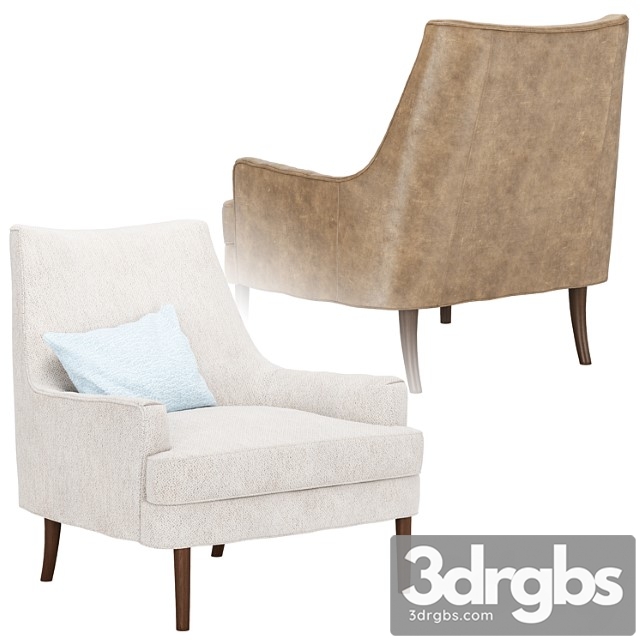 Four Hands Danya Chair 3dsmax Download - thumbnail 1