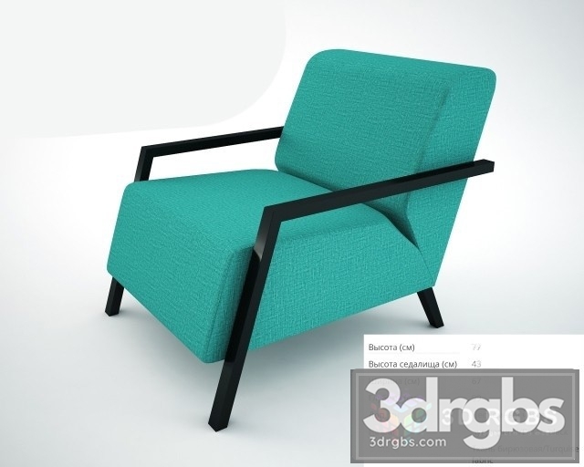 Foxi Armchair 3dsmax Download - thumbnail 1