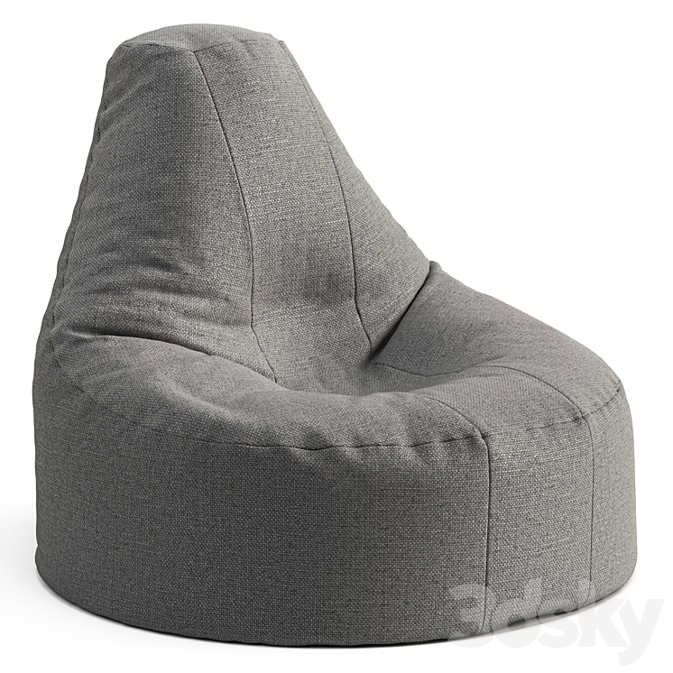 frameless bag chair 24 3DS Max - thumbnail 1