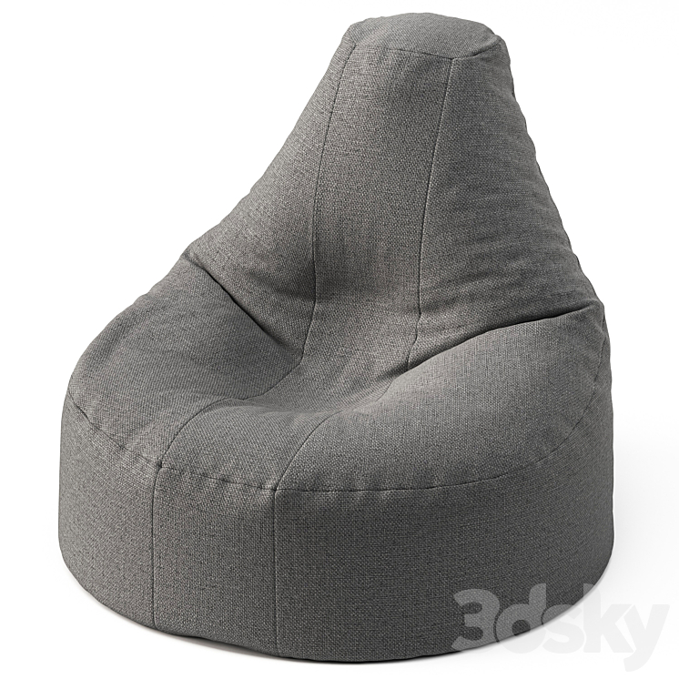 frameless bag chair 24 3DS Max - thumbnail 2