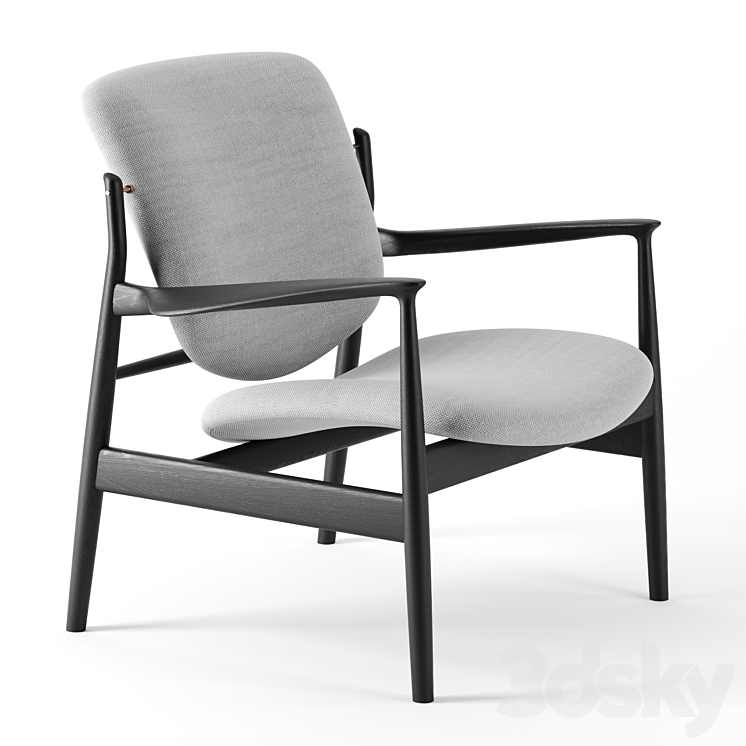 FRANCE CHAIR by Finn Juhl 3DS Max - thumbnail 1