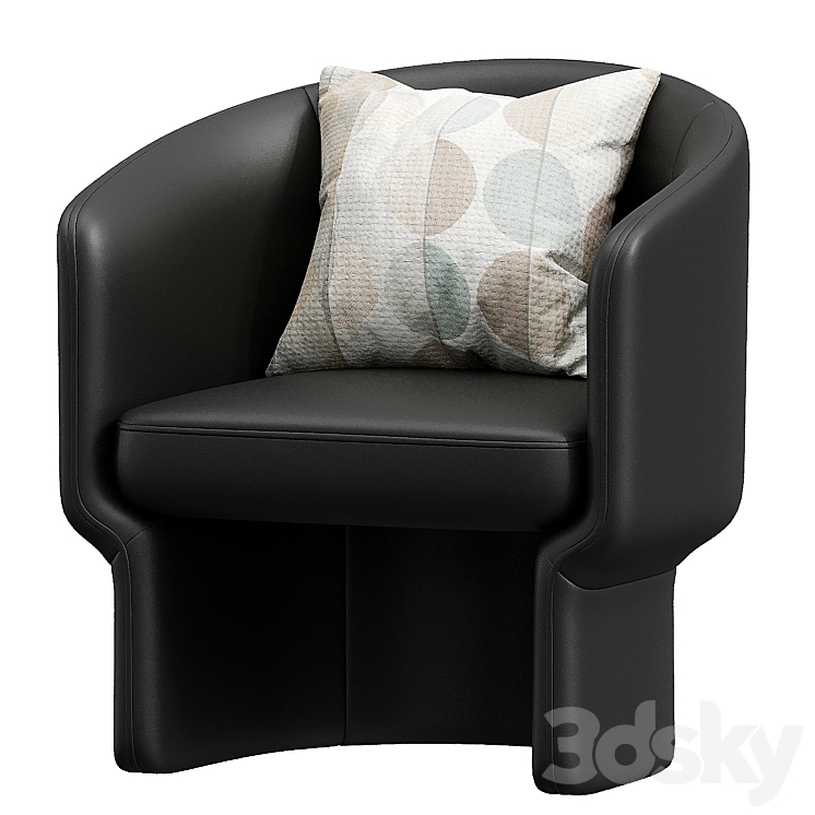 Franco Chair Mustard 3DS Max Model - thumbnail 1