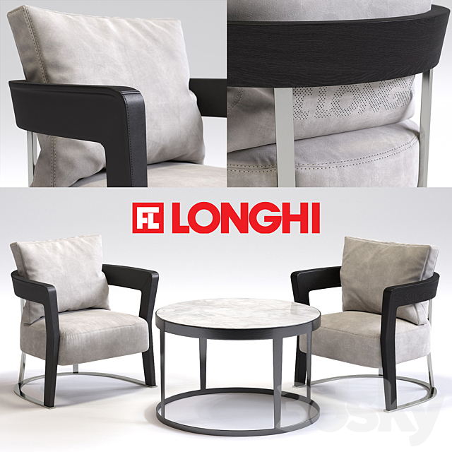 Fratelli Longhi AGATHA Armchair 3ds Max - thumbnail 1