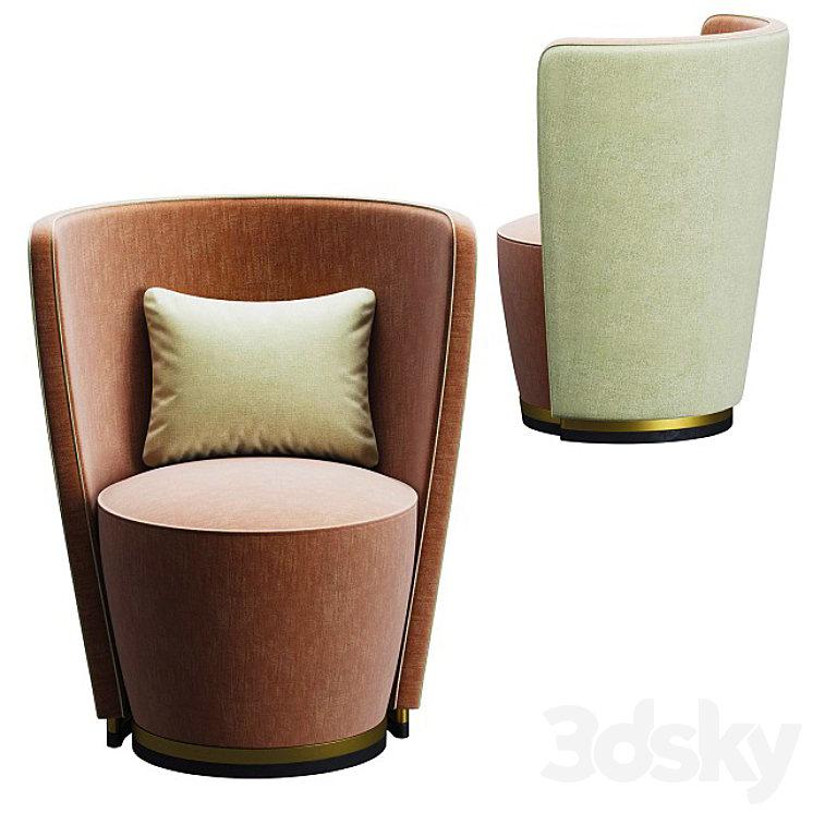 Frato MARRAKESH ARMCHAIR FUP010046AAA 3DS Max - thumbnail 2