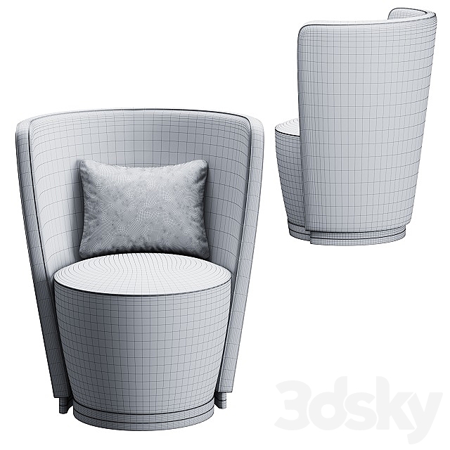 Frato MARRAKESH ARMCHAIR FUP010046AAA 3DSMax File - thumbnail 3