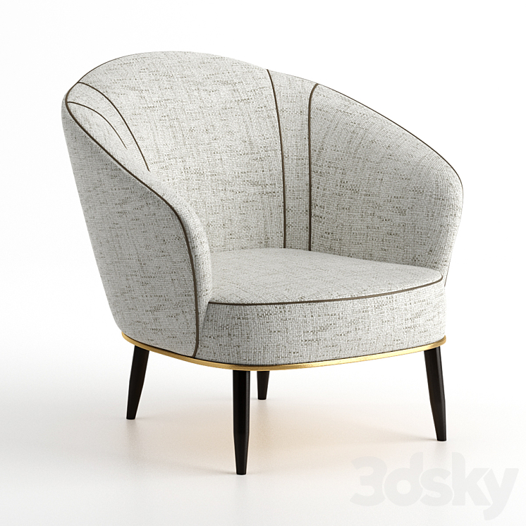 Frato – Samara II armchair 3DS Max - thumbnail 2