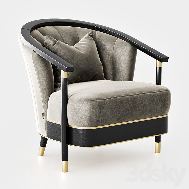 Frato Strassbourg Armchair 3DS Max - thumbnail 1