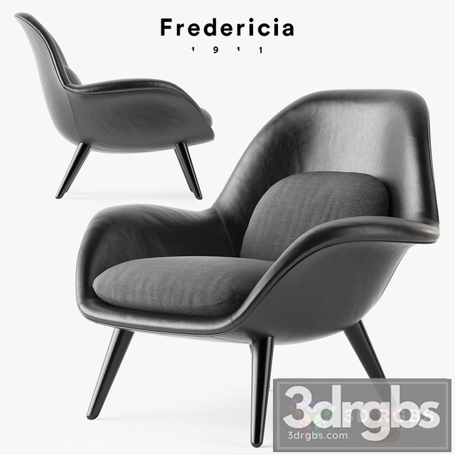 Fredericia Swoon Armchair 3dsmax Download - thumbnail 1