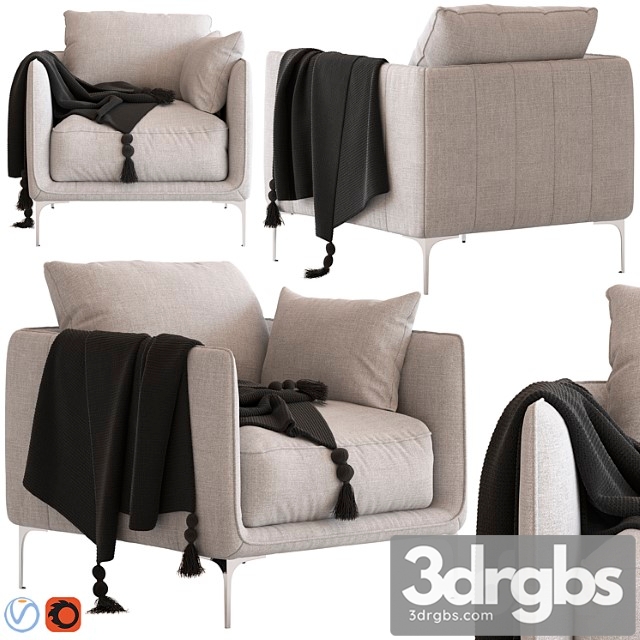 Freedom andrea armchair 3dsmax Download - thumbnail 1