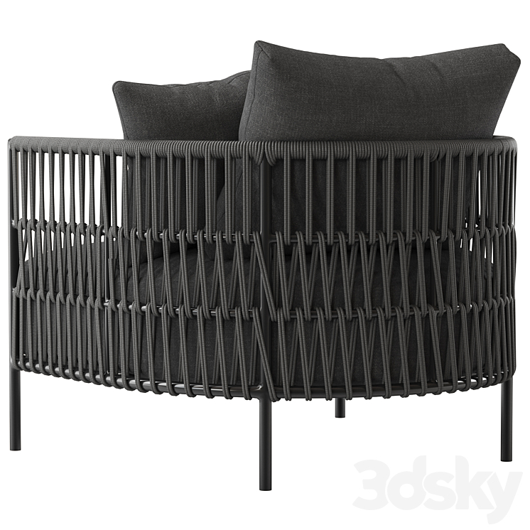 Freedom Quay Armchair 3DS Max Model - thumbnail 2