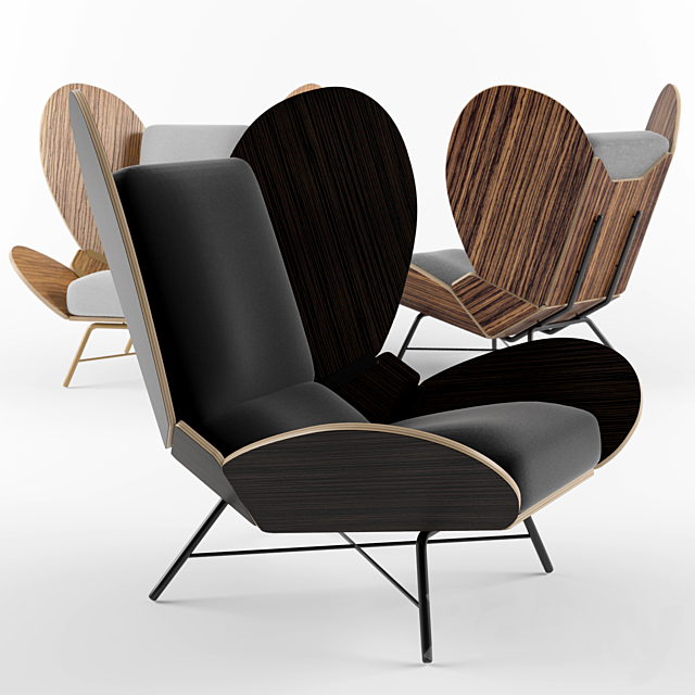 Freewing Lounge Chair 3DSMax File - thumbnail 1