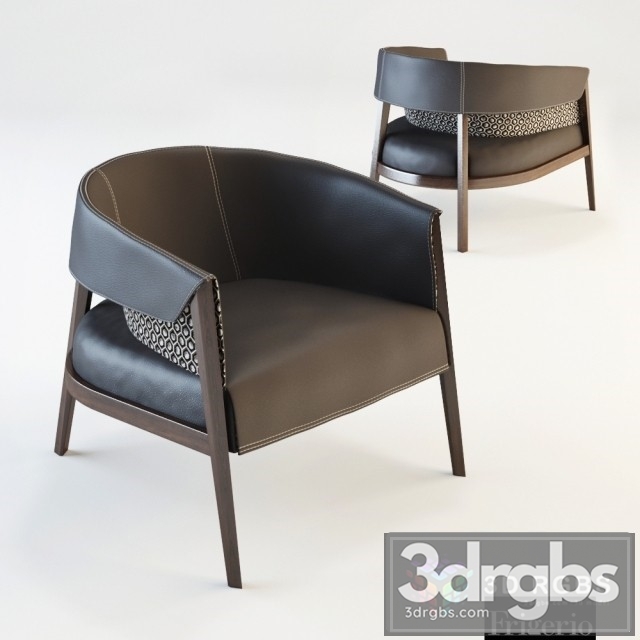 Frigerio Liza Armchair 3dsmax Download - thumbnail 1