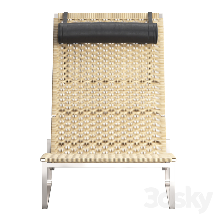 Fritz Hansen PK24 Lounge Chair 3DS Max Model - thumbnail 2