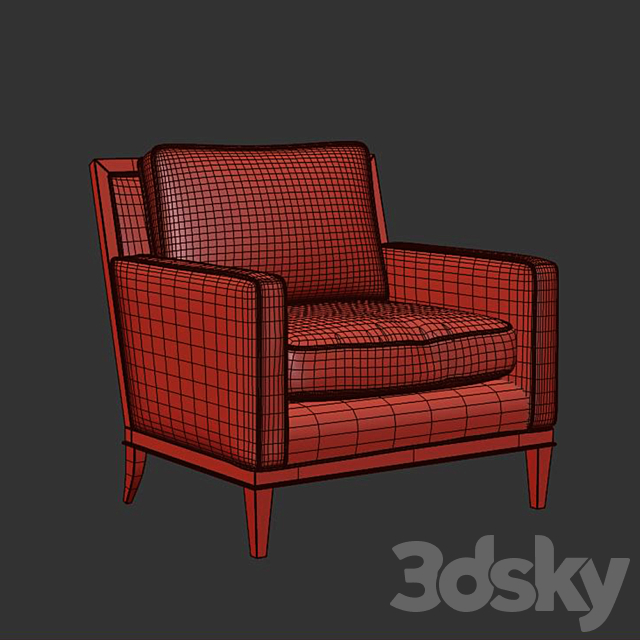 Gables Chair 3DS Max Model - thumbnail 2