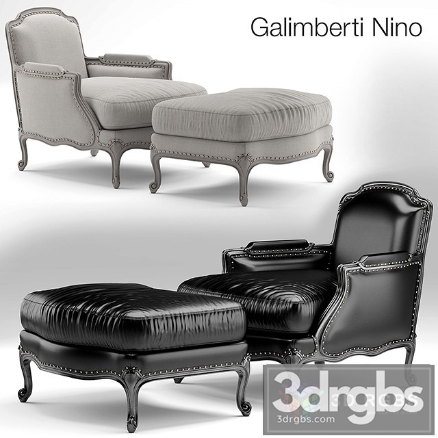 Galimberti Nino Pigra Poltrona Armchair 3dsmax Download - thumbnail 1