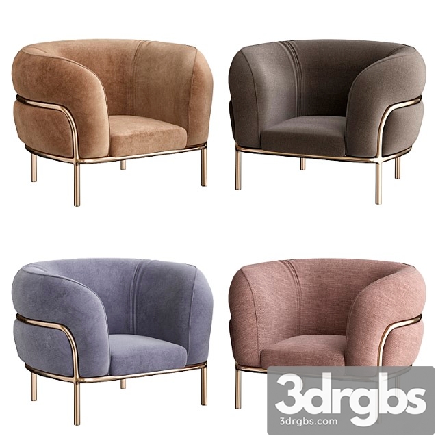 Gallotti & radice sophie armchair_3 3dsmax Download - thumbnail 1