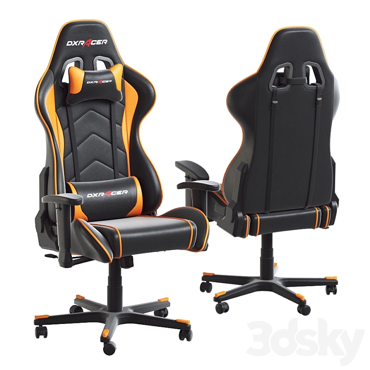 Gaming chair DXRacer Formula series Model FE08 3DS Max - thumbnail 2