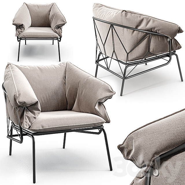 Garda Ataman Mesh Armchair 3DSMax File - thumbnail 1