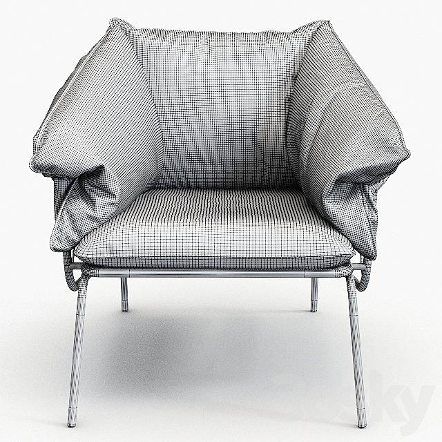 Garda Ataman Mesh Armchair 3DSMax File - thumbnail 3