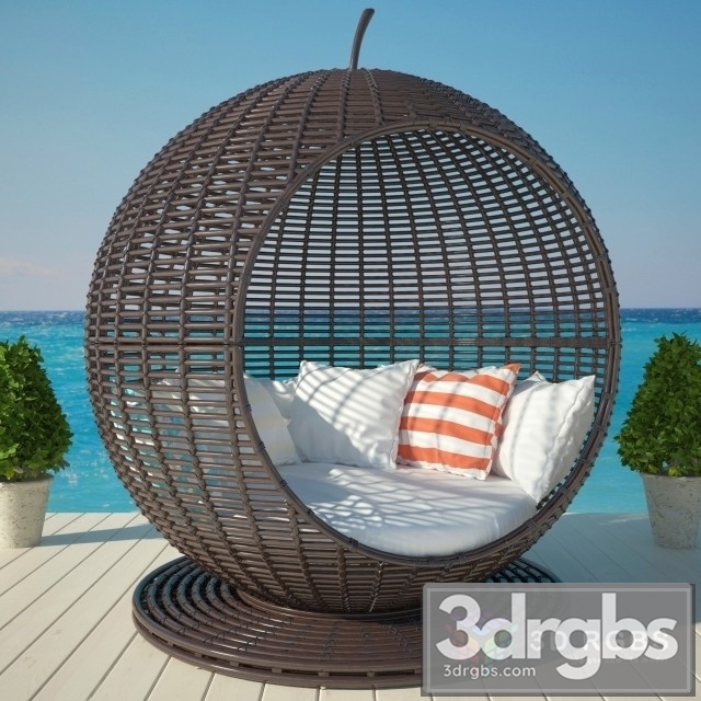 Garden Apple Bed 3dsmax Download - thumbnail 1