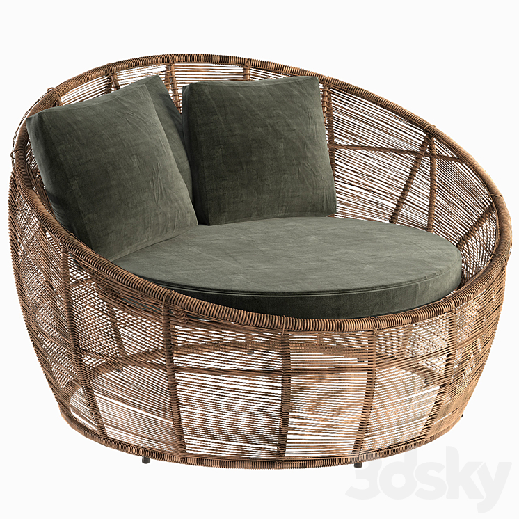 Garden Armchair 3DS Max - thumbnail 1