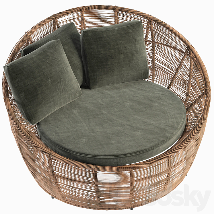 Garden Armchair 3DS Max - thumbnail 2