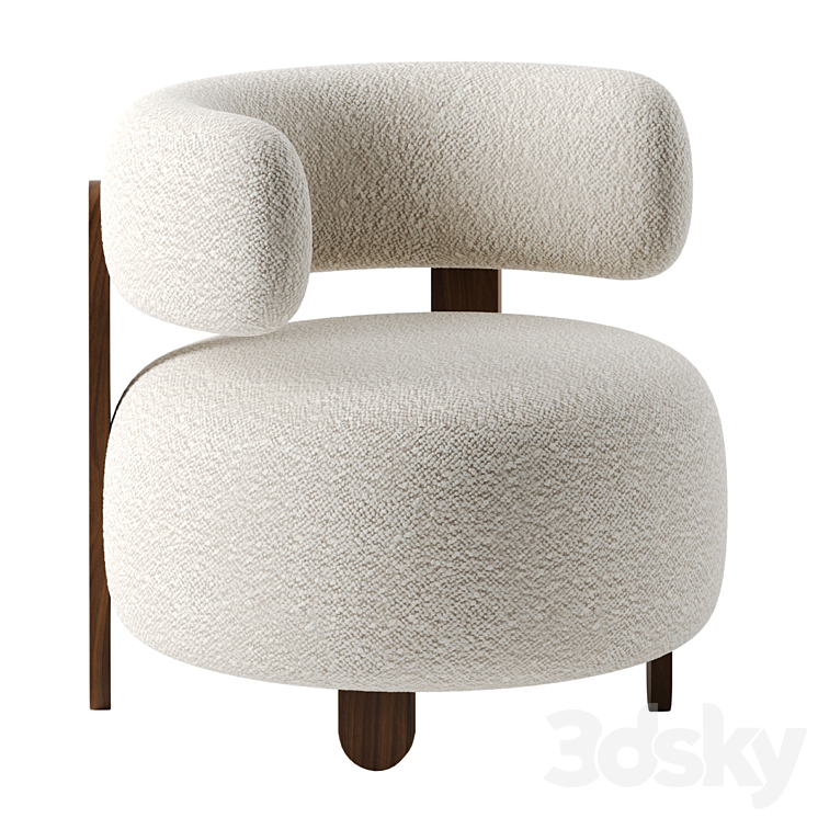 Gaston chair by Verellen 3DS Max Model - thumbnail 1