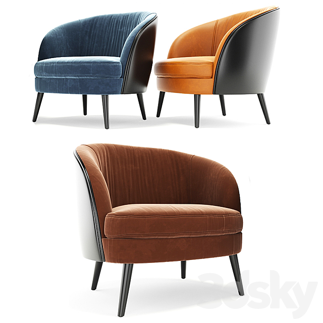 Gertie Accent Chair 3DSMax File - thumbnail 2