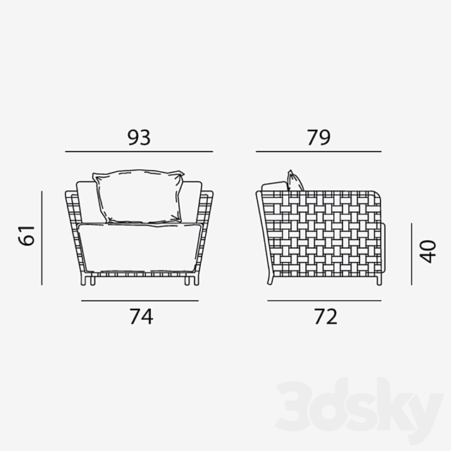 Gervasoni InOut 3DSMax File - thumbnail 3