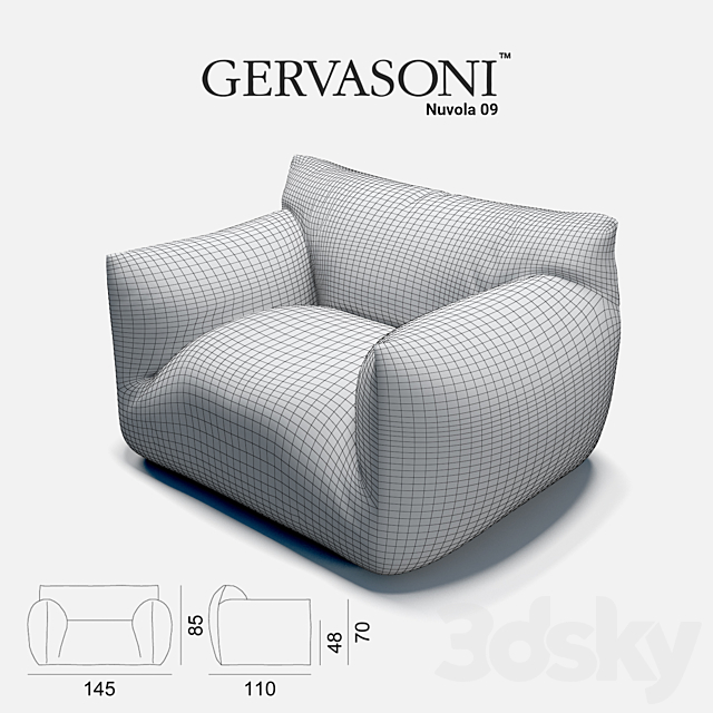 Gervasoni Nuvola 09 3DSMax File - thumbnail 2