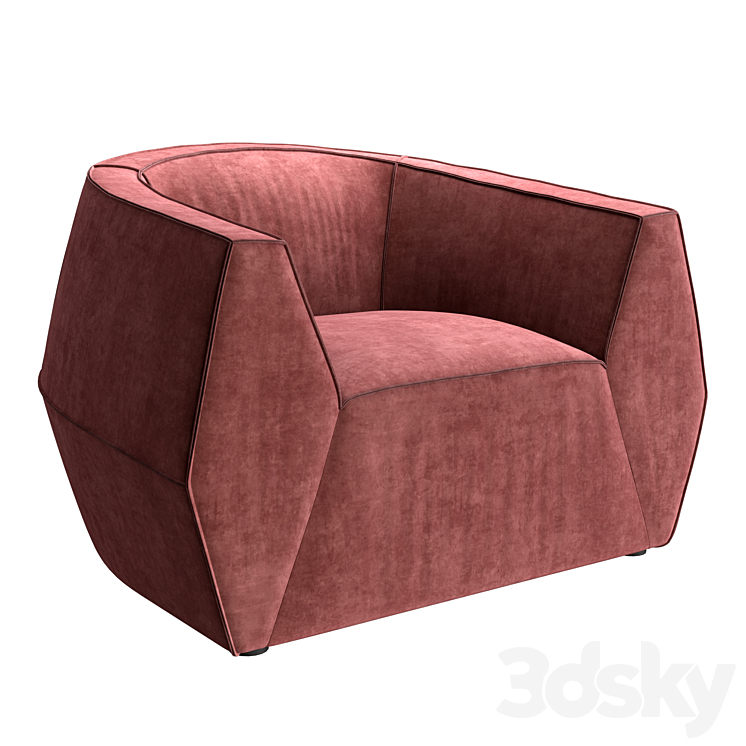 Ghidini1961 Infinito Armchair 3DS Max Model - thumbnail 1