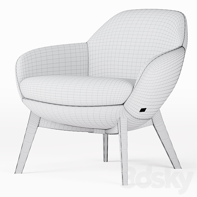 Ghirla armchairs by nicoline 3ds Max - thumbnail 3