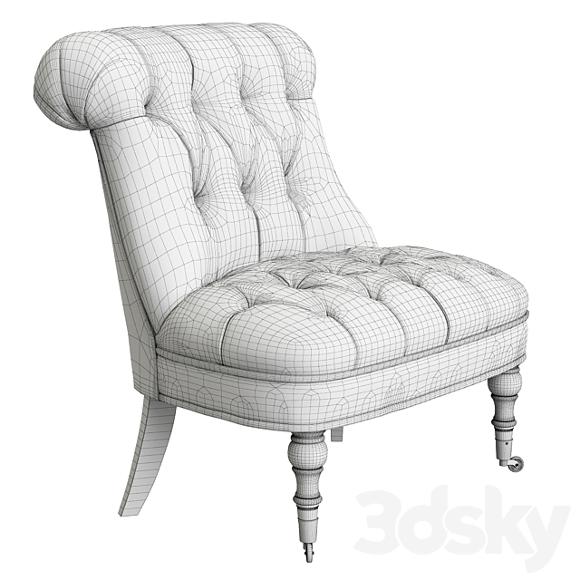 Gianfranco Ferre Home Norma Armchair 3DSMax File - thumbnail 3