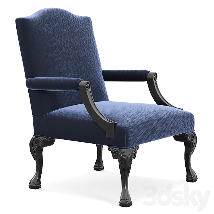 Gianfranco ferre paul armchair 3DS Max Model - thumbnail 1