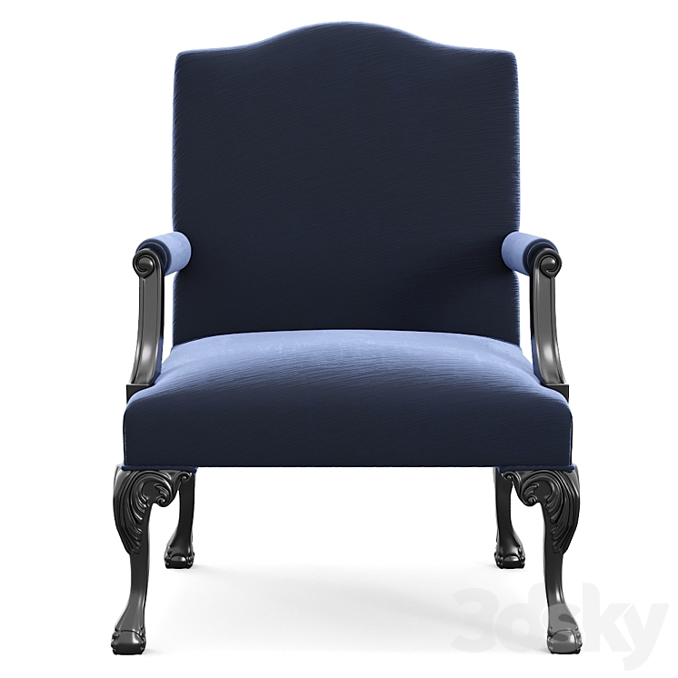 Gianfranco ferre paul armchair 3DS Max Model - thumbnail 2