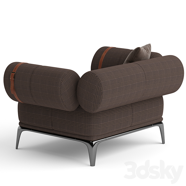 Gianfranco Ferre Phoenix armchair 3DS Max - thumbnail 2