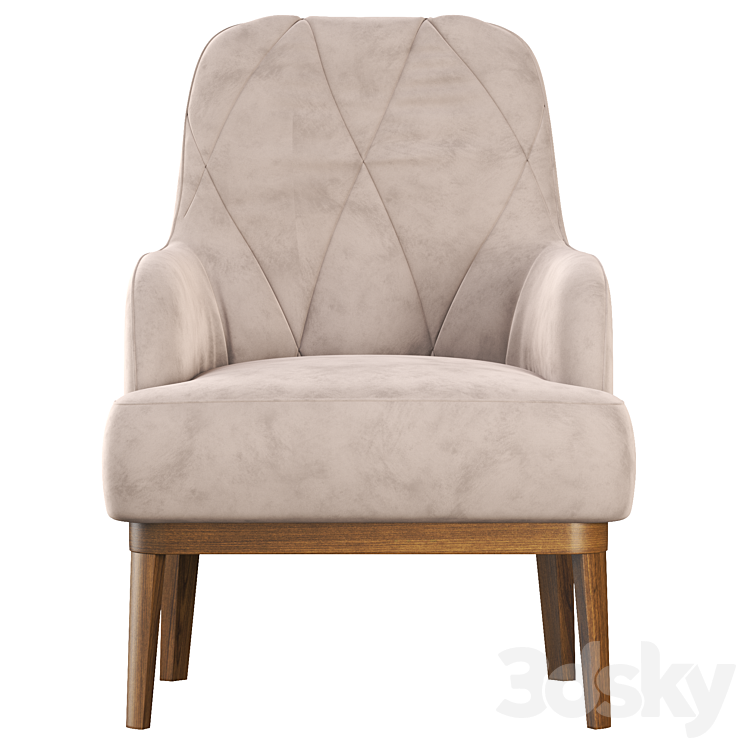 Gill Arm Chair 3DS Max - thumbnail 2