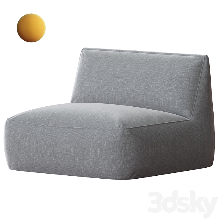 Ginosa Armchair 3DS Max - thumbnail 1