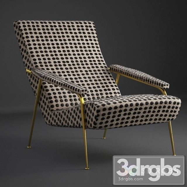 Gio Ponti Armchair 3dsmax Download - thumbnail 1