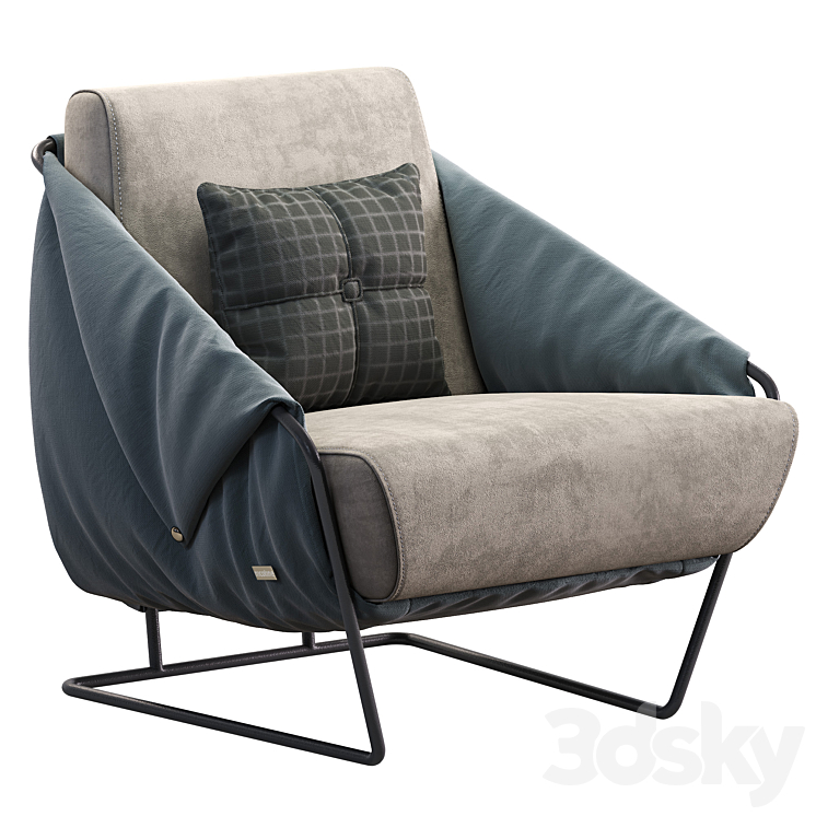 Gioia nicoline armchair 3DS Max - thumbnail 1