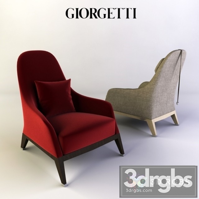 Giorgetti Armchair 3dsmax Download - thumbnail 1