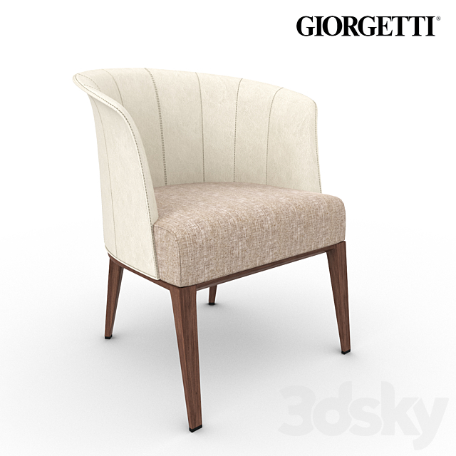 Giorgetti armchair Aura 3DSMax File - thumbnail 1