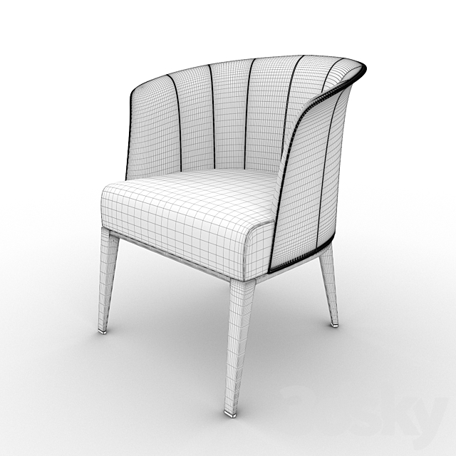 Giorgetti armchair Aura 3DSMax File - thumbnail 3