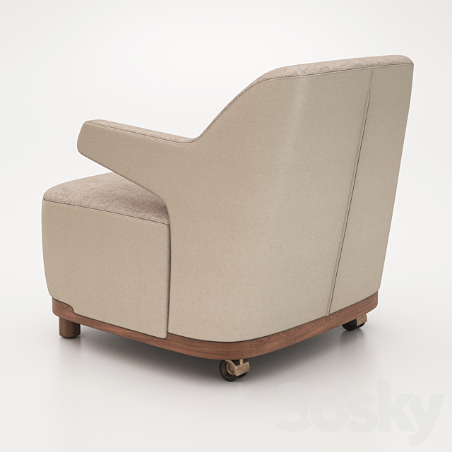 Giorgetti – Cozy armchair 3DS Max Model - thumbnail 2