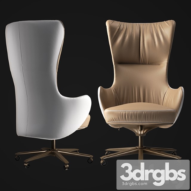 Giorgetti genius office armchair 3dsmax Download - thumbnail 1