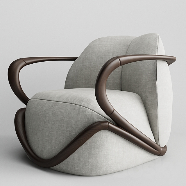 Giorgetti hug armchair 3DSMax File - thumbnail 1