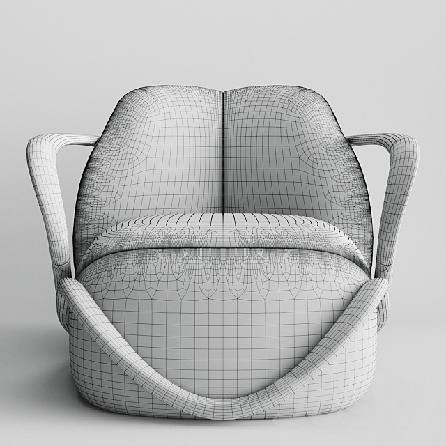 Giorgetti hug armchair 3DSMax File - thumbnail 3